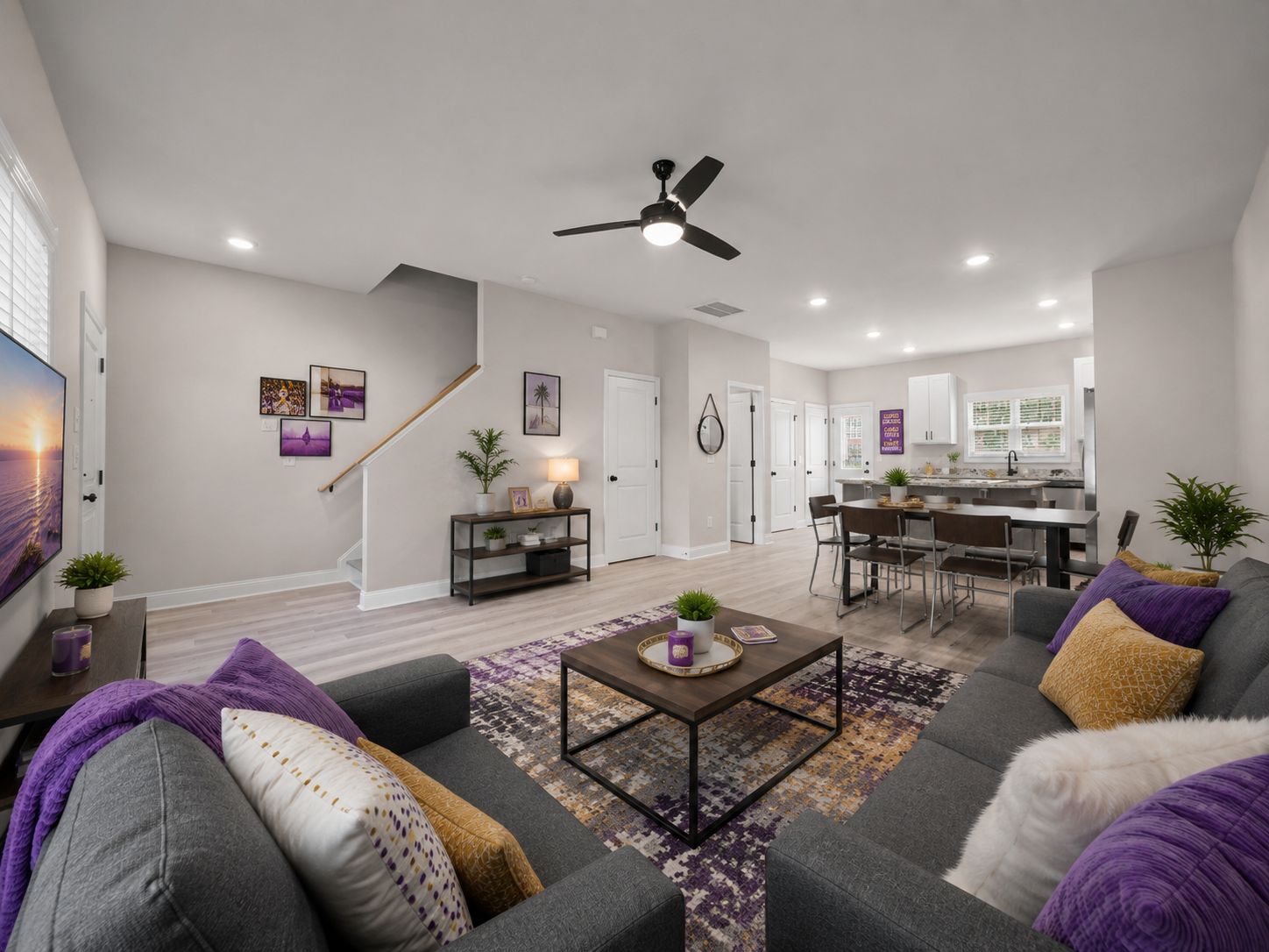 Campus Townes spacious living area